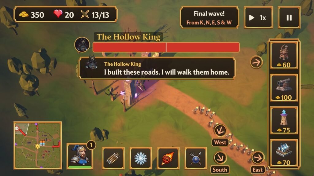 The Hollow King, a giant undead knight, marches on the city
